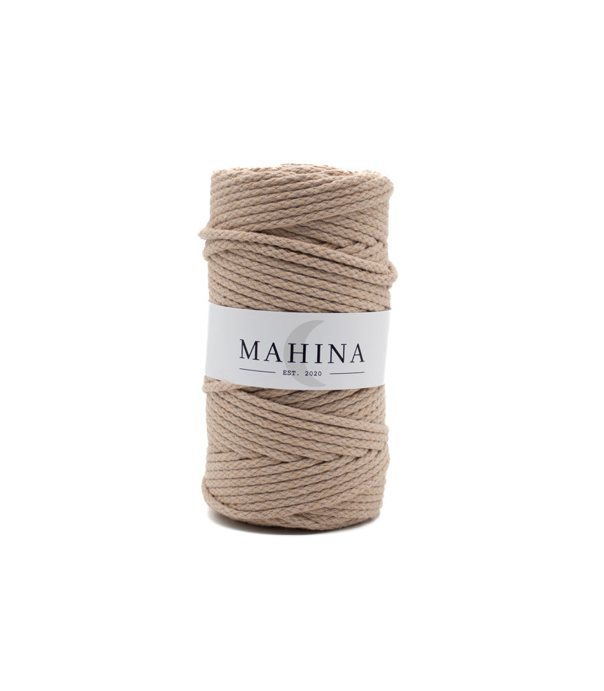 MAHINA Garn 4mm geflochten 100m verschiedene Farben - mahina