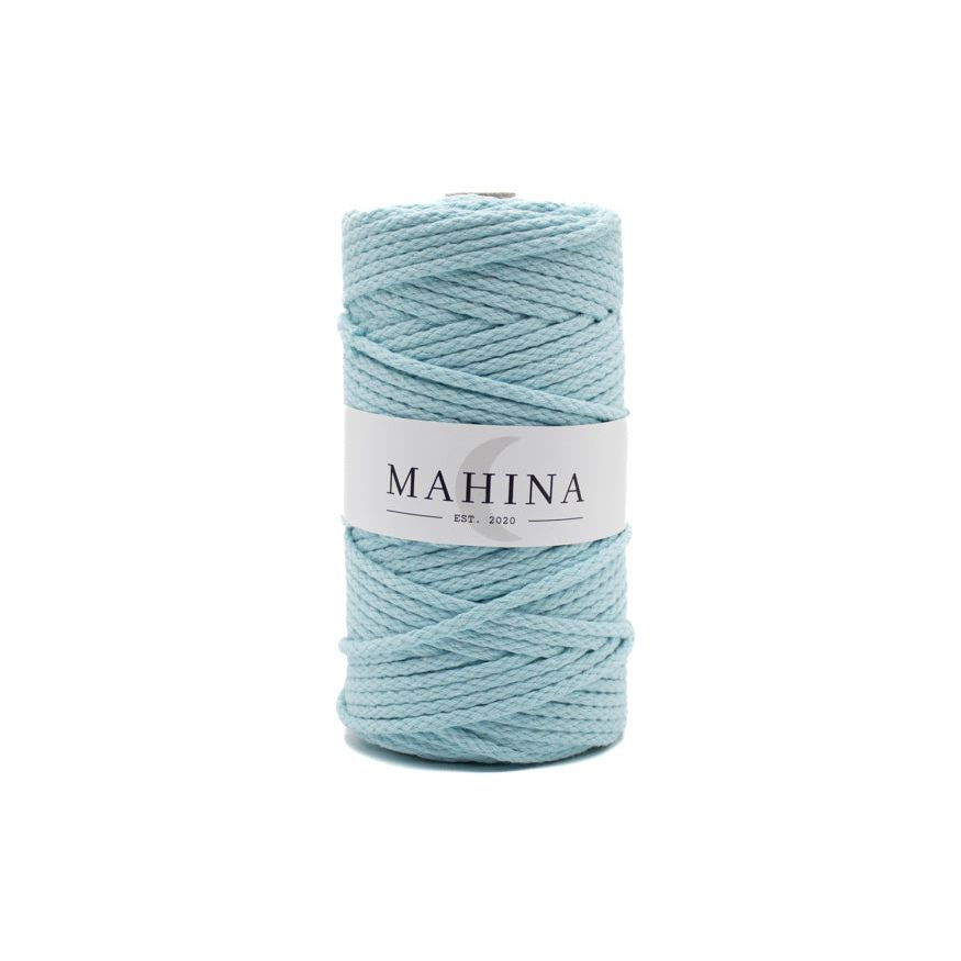 MAHINA Garn 4mm geflochten Mint 100m - mahina