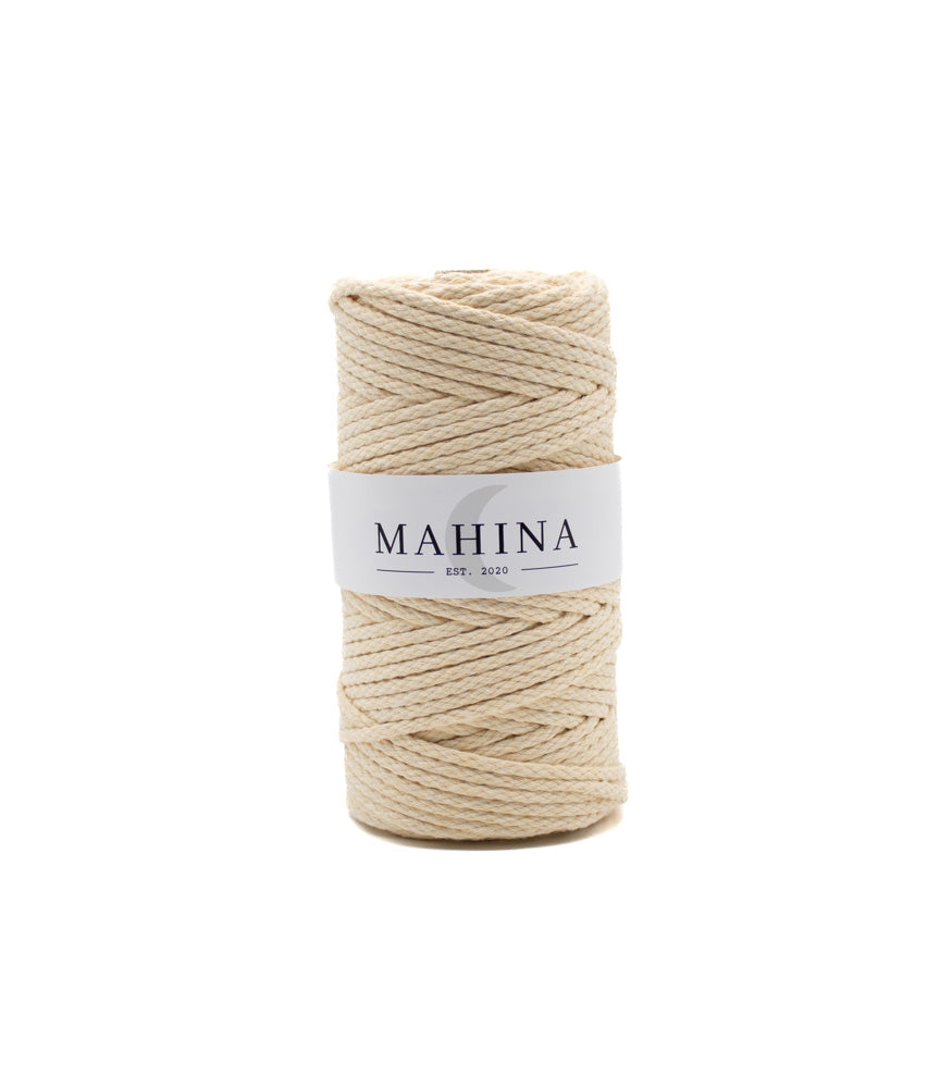 MAHINA Garn 4mm geflochten 100m verschiedene Farben - mahina