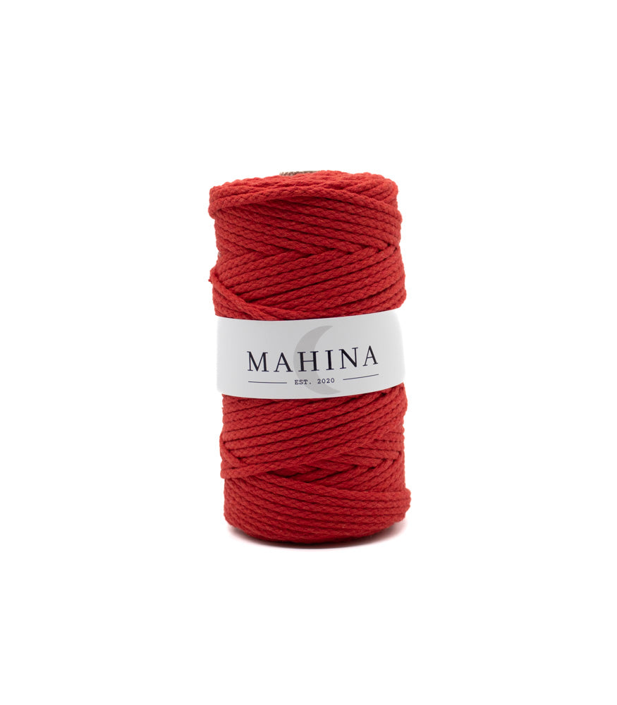MAHINA Garn 4mm geflochten 100m verschiedene Farben - mahina