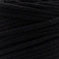 MAHINA Garn 4mm geflochten Schwarz 100m - mahina