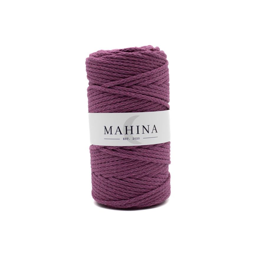 MAHINA Garn 4mm geflochten Violett 100m - mahina