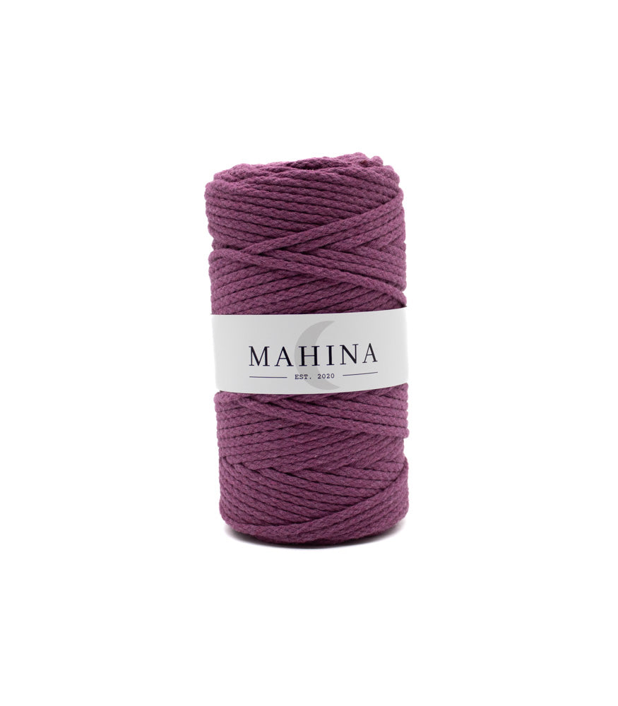 MAHINA Garn 4mm geflochten 100m verschiedene Farben - mahina
