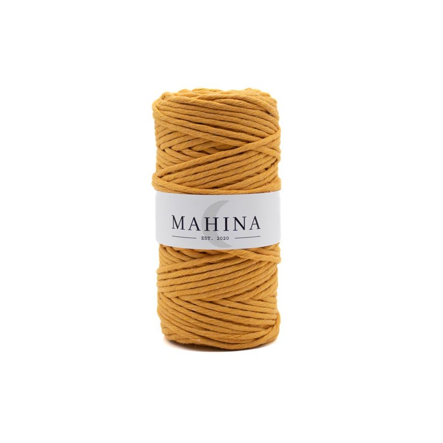 MAHINA Garn 4mm gezwirnt Mango 100m - mahina