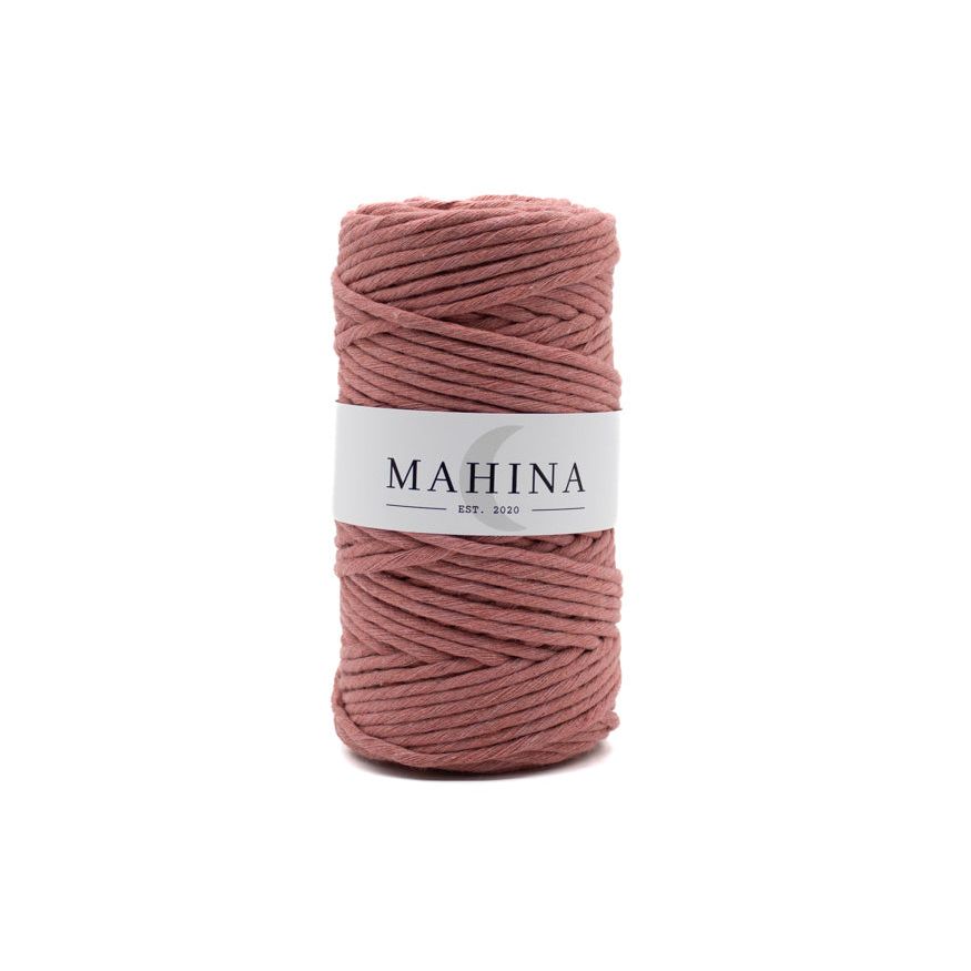 MAHINA Garn 4mm gezwirnt Altrosa 100m - mahina