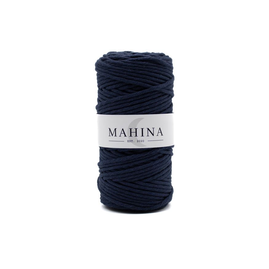 MAHINA Garn 4mm gezwirnt Marineblau 100m - MAHINA