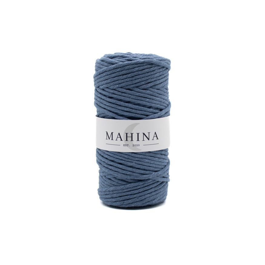 MAHINA Garn 4mm gezwirnt Jeans 100m - mahina