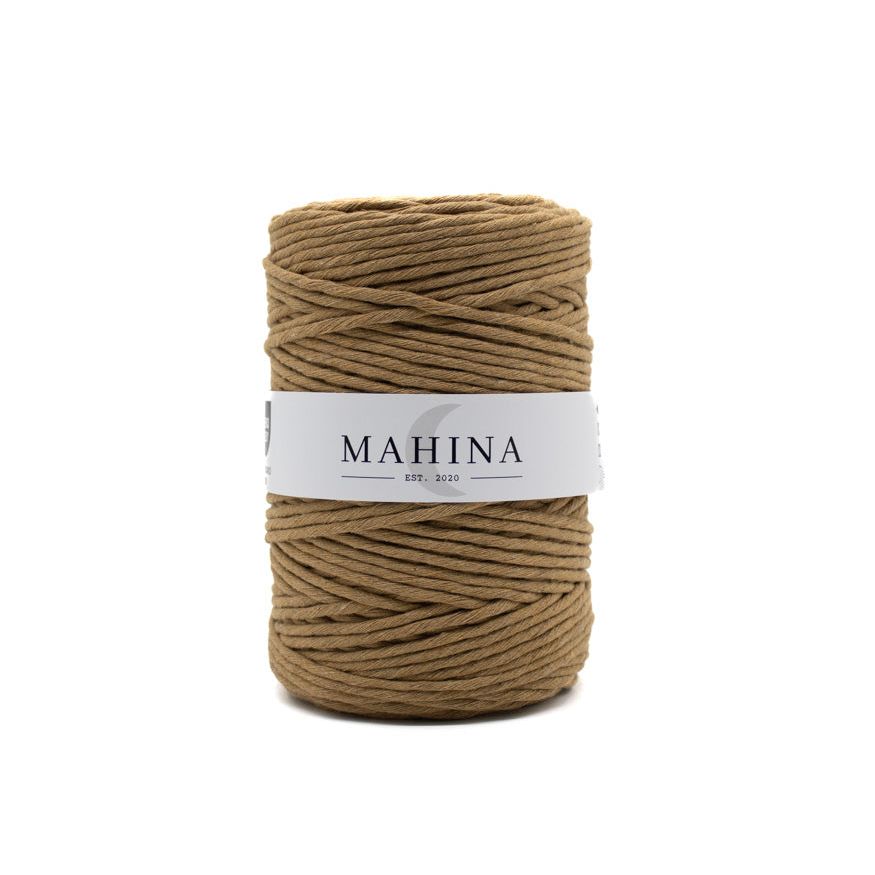 MAHINA Garn 4mm gezwirnt Camel 200m - mahina
