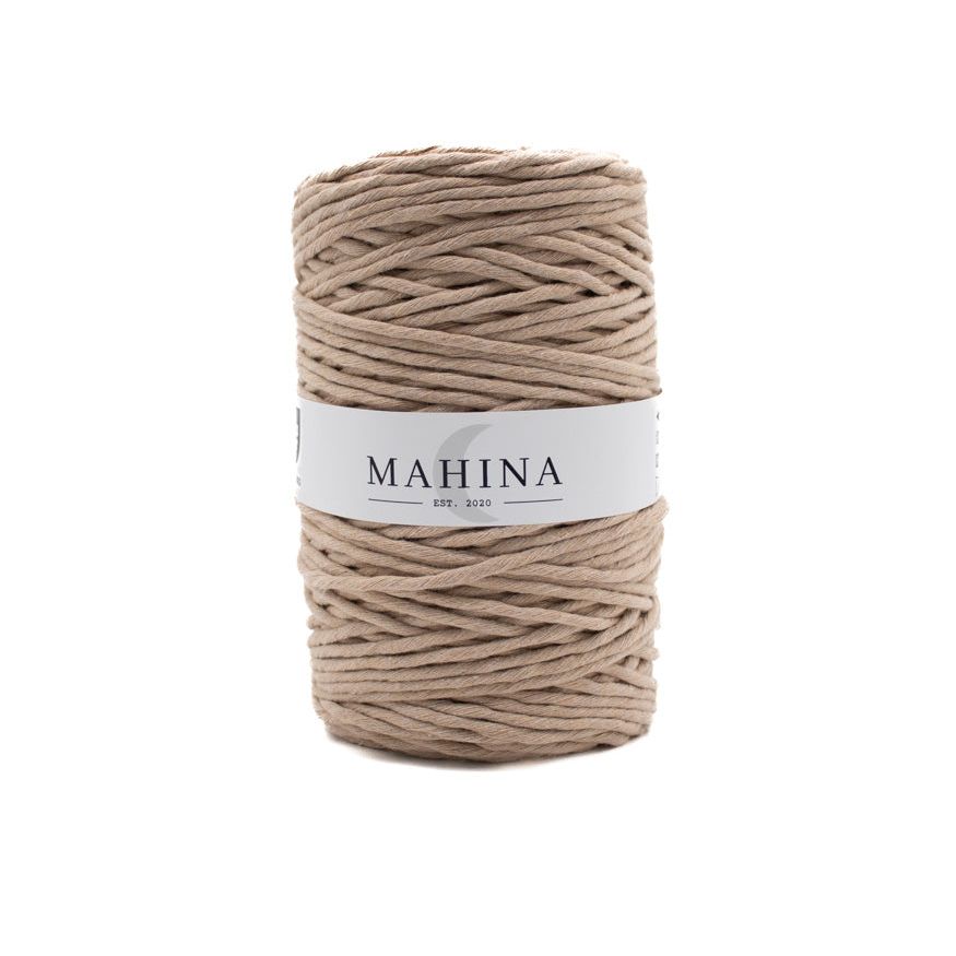 MAHINA Garn 4mm gezwirnt Beige 200m - MAHINA