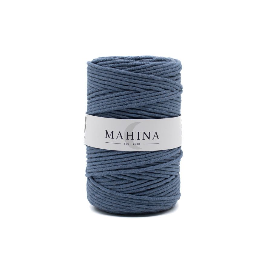 MAHINA Garn 4mm gezwirnt Jeans 200m - mahina