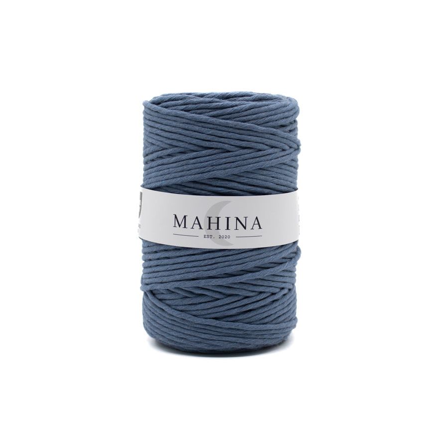 MAHINA Garn 4mm gezwirnt Jeans 200m - MAHINA