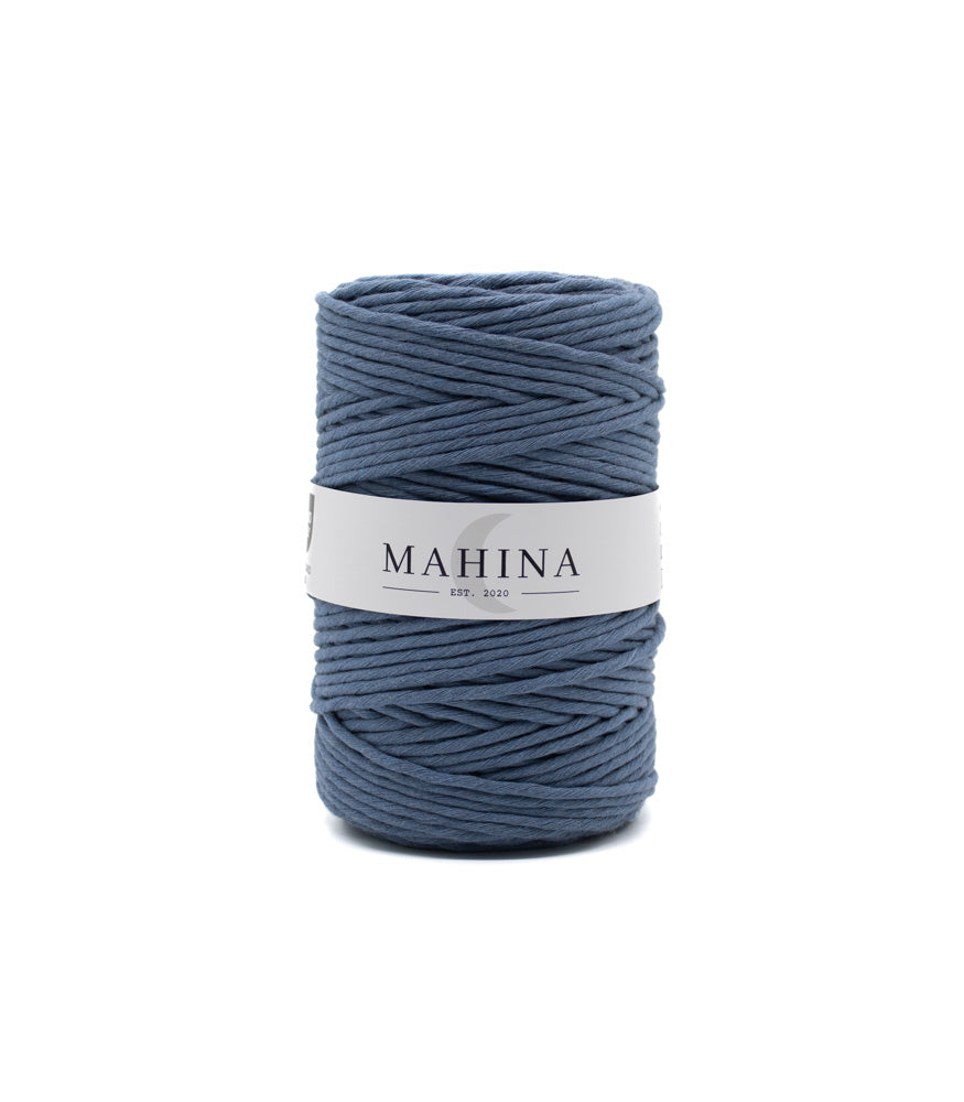 MAHINA Garn 4mm gezwirnt Jeans 200m - MAHINA