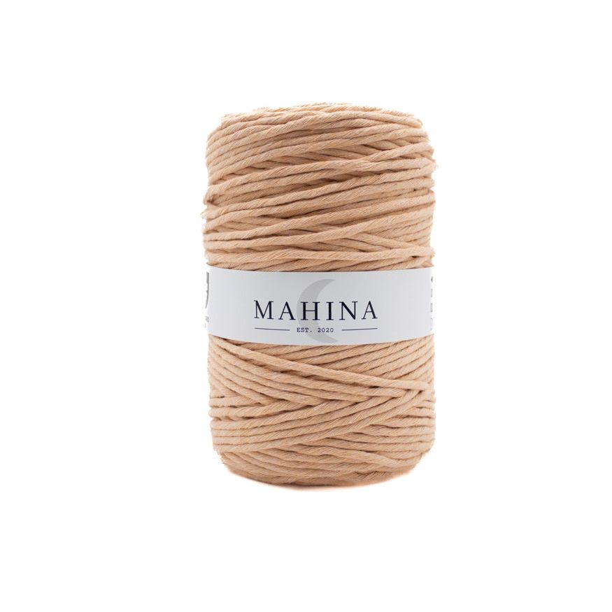 MAHINA Garn 4mm gezwirnt Apricot 200m - MAHINA