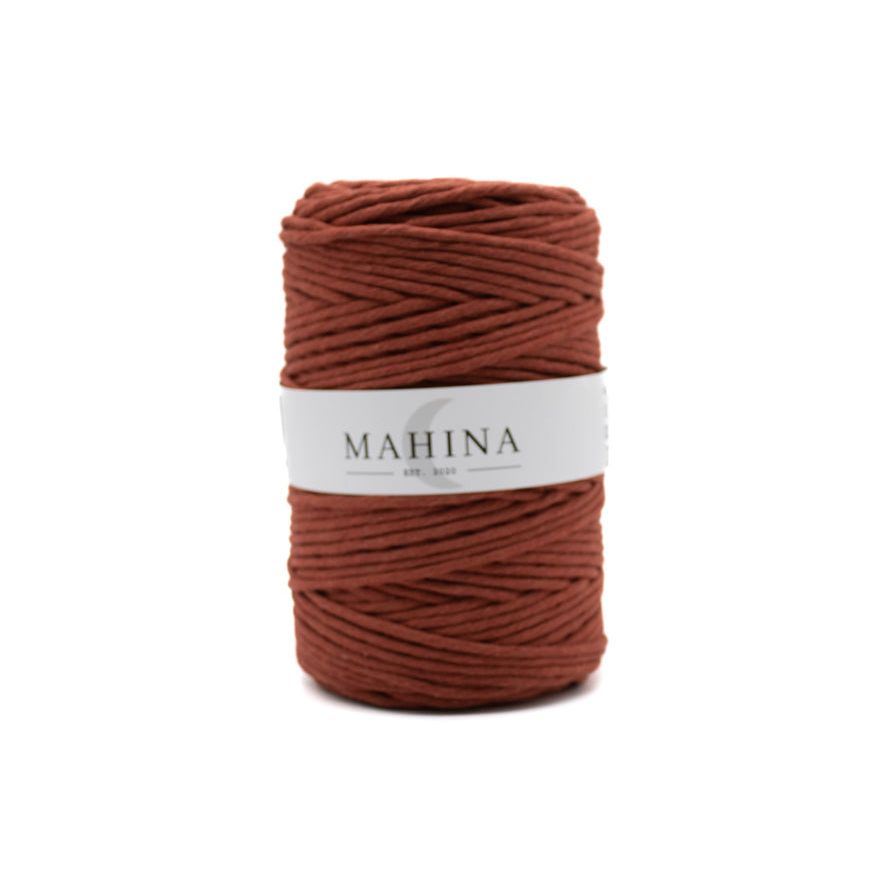 MAHINA Garn 4mm gezwirnt Rostrot 200m - mahina