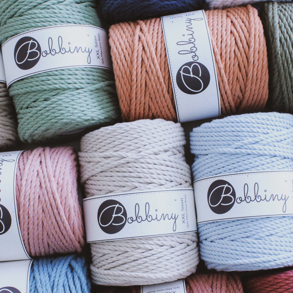 Bobbiny Makramee Garn 5mm 3ply 100m in verschiedenen Farben - MAHINA