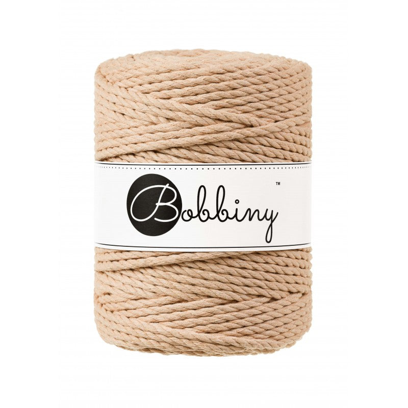 Bobbiny Makramee Garn 5mm 3ply Biscuit 100m - MAHINA