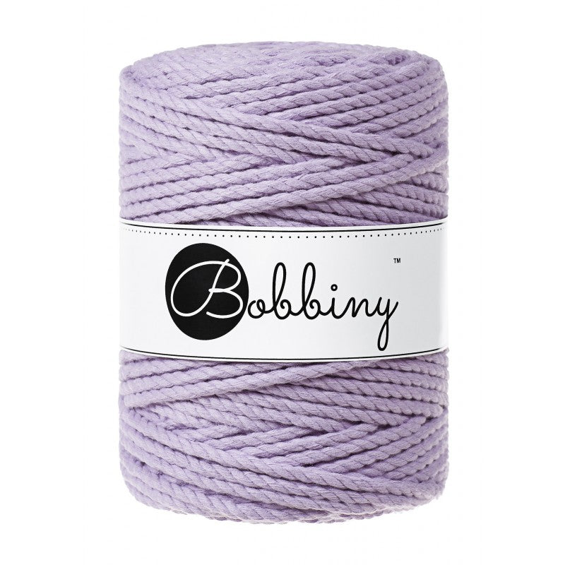 Bobbiny Makramee Garn 5mm 3ply Lavender 100m - MAHINA