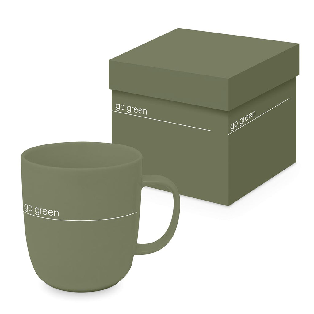 Tasse "Pure Go Green" mit Geschenkbox - MAHINA