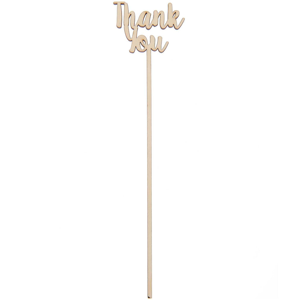 Holzpicker "Thank You" 25,3x4,5cm - MAHINA