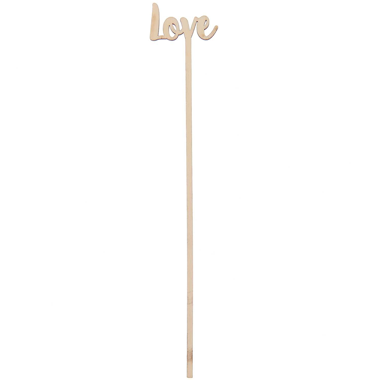 Holzpicker "Love" 25,3x4,5cm - mahina