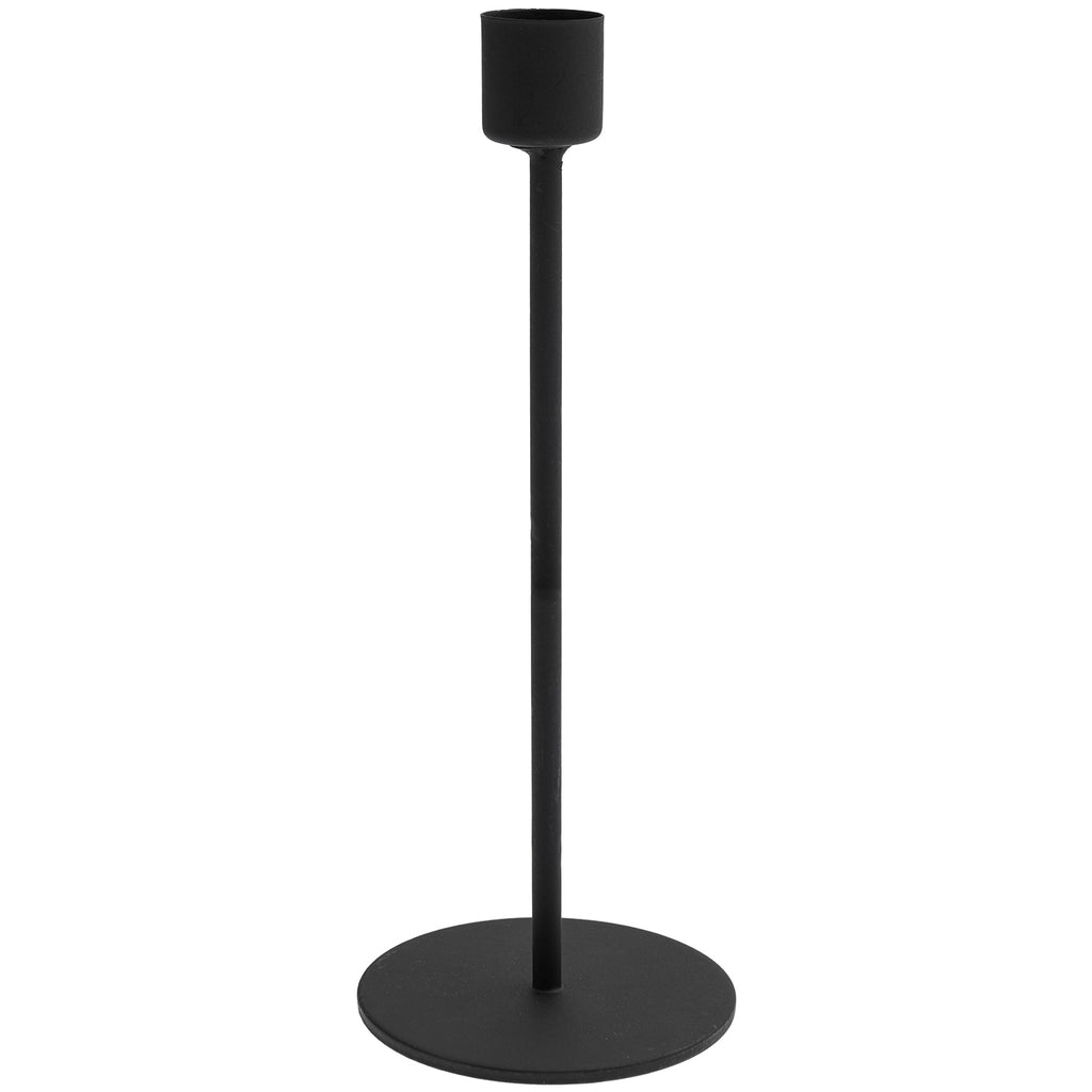 Rico Design Metall Stielkerzenhalter in schwarz, 8x20,5cm - MAHINA