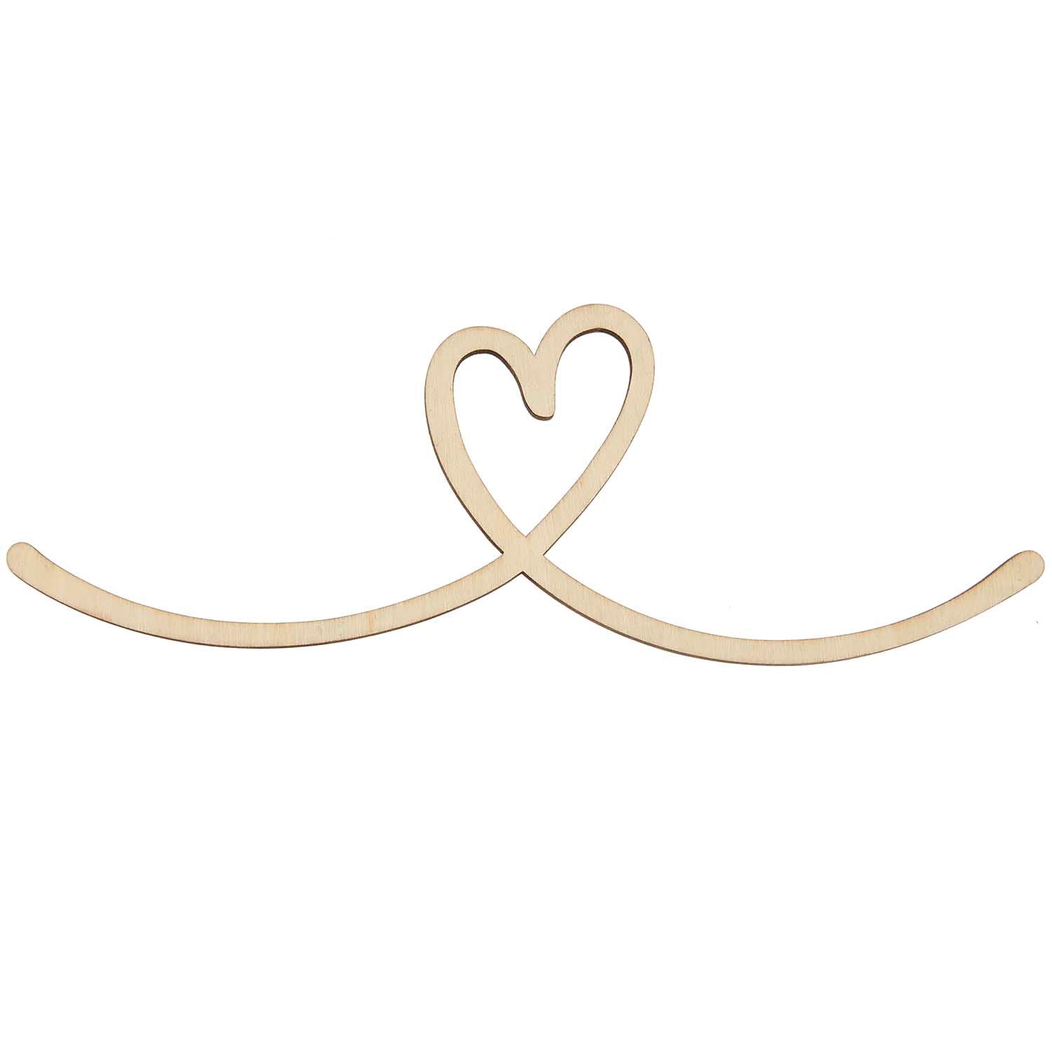 Rico Design Holzschriftzug magnetisch "Herz", 26x11cm - mahina