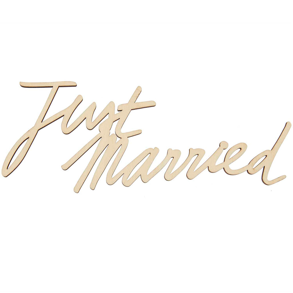 Rico Design Holzschriftzug magnetisch "Just Married", 30x14cm - MAHINA
