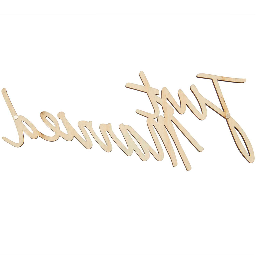 Rico Design Holzschriftzug magnetisch "Just Married", 30x14cm - MAHINA
