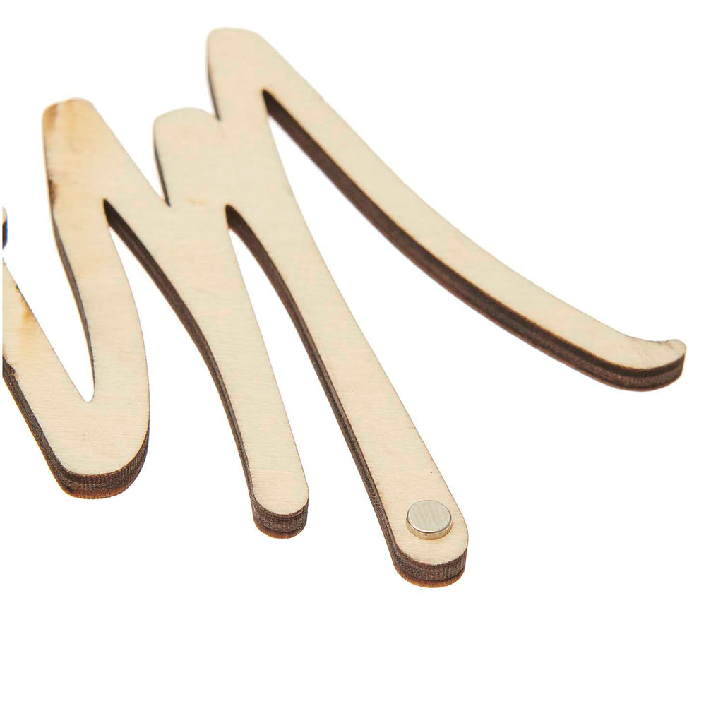 Rico Design Holzschriftzug magnetisch "Mr&Mrs", 26x11cm - MAHINA