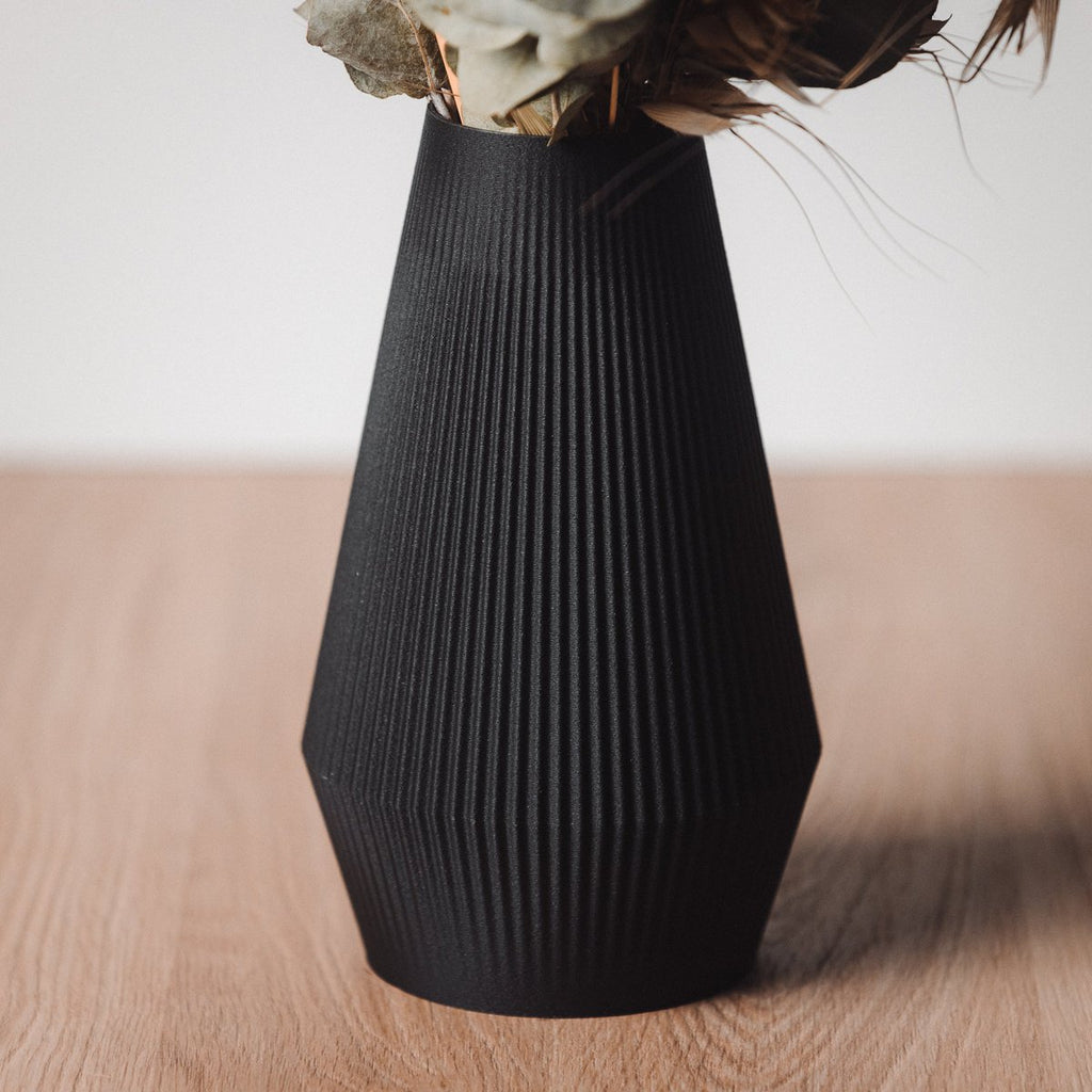 Recycling Vase "Lila" aus dem 3D-Drucker, verschiedene Farben - MAHINA