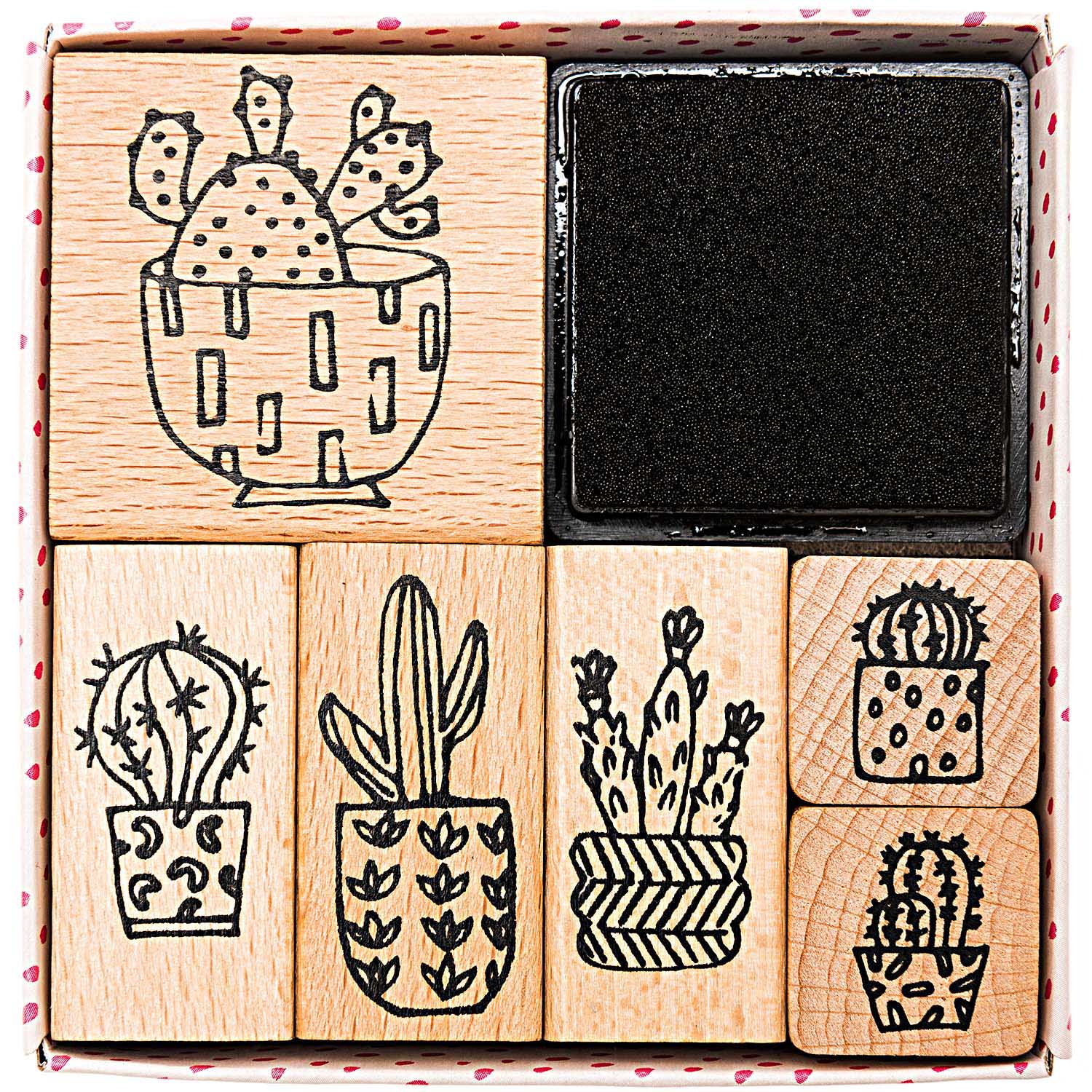 Paper Poetry Stempelset "Hygge Cactus" 7teilig - mahina