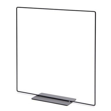 Metall Quadrat stehend in schwarz, 25cm - mahina