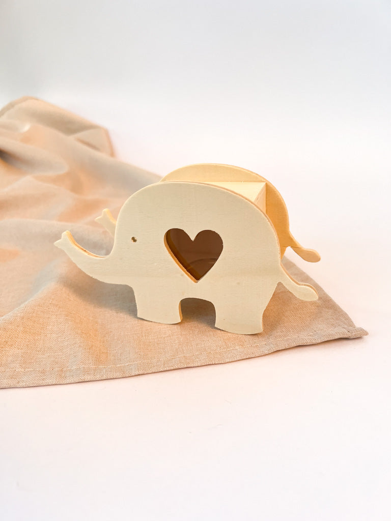 DIY Spardose "Elefant" aus Holz, FSC 100% - MAHINA