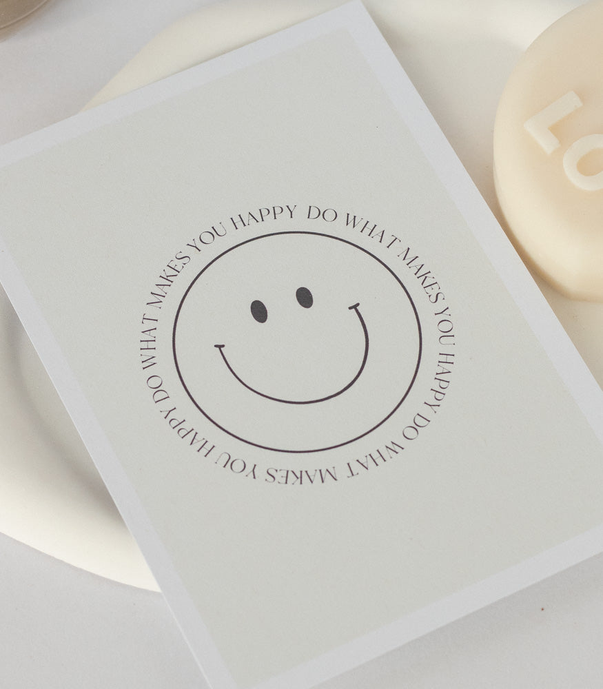 Geschenkkarte "Smiley" - mahina