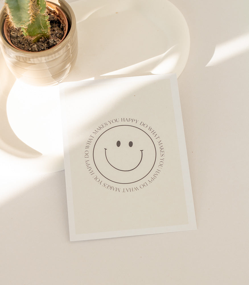 Geschenkkarte "Smiley" - mahina