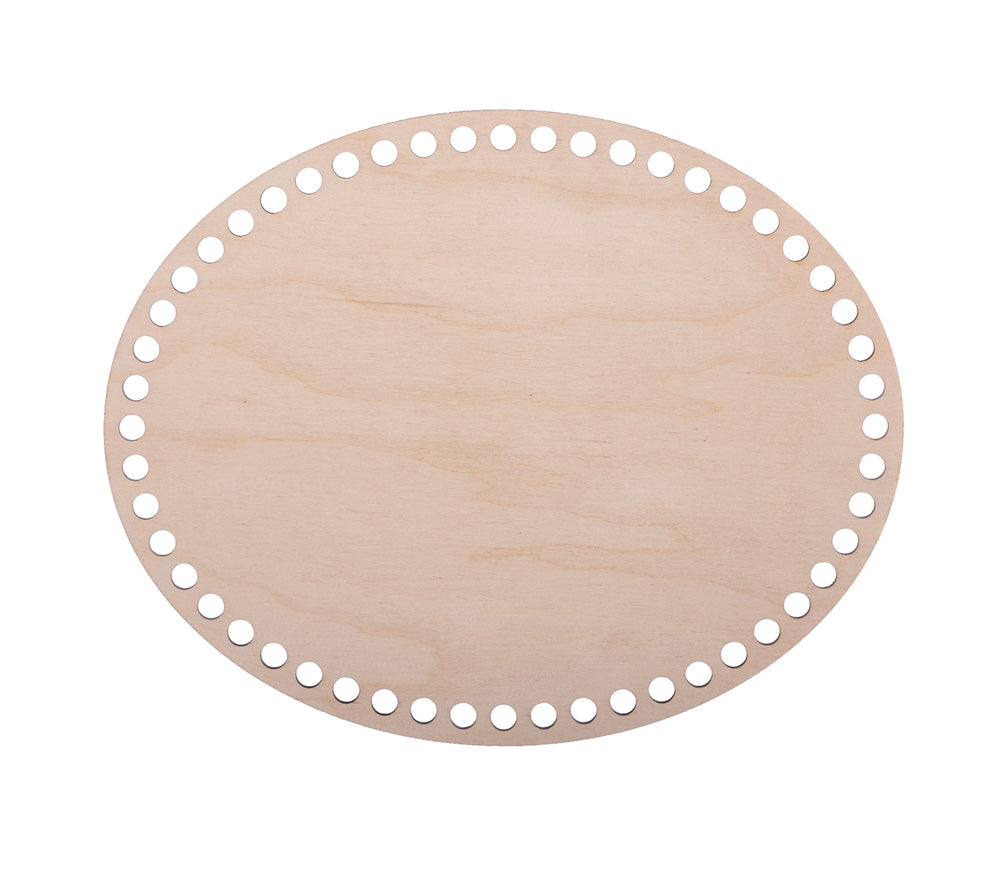 Häkelboden "Oval" aus Birkenholz, verschiedene Größen - MAHINA