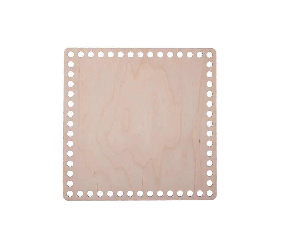 Häkelboden "Quadrat" aus Birkenholz, verschiedene Größen - MAHINA