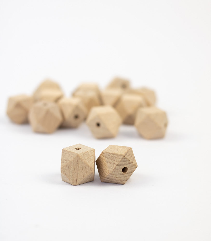Holzperle "Hexagon" 20mm - mahina