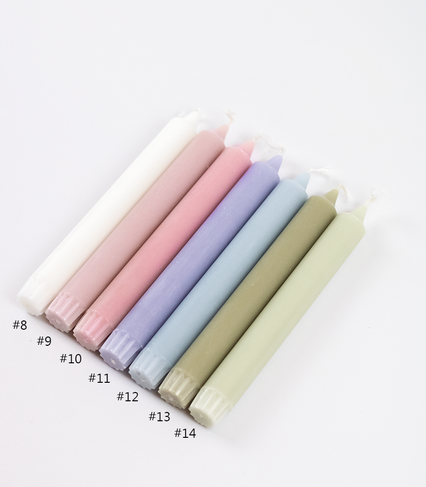 Kerze "Pastel" 2,2x19cm in verschiedenen Farben - MAHINA