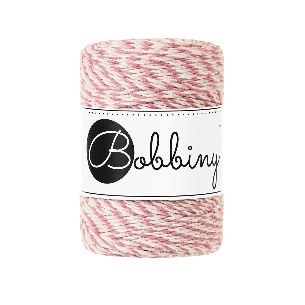 Bobbiny Makramee Garn 1,5mm 3ply Magic Pink 100m - MAHINA