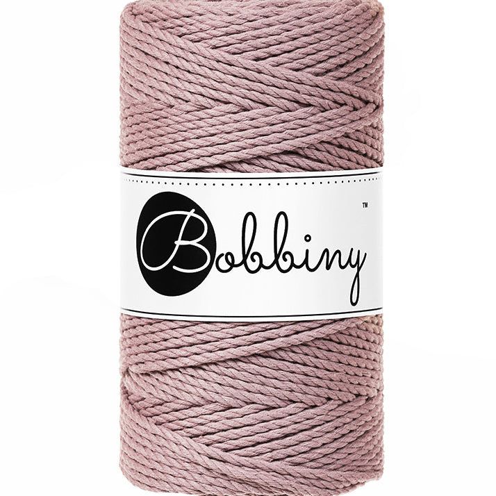 Bobbiny Makramee Garn 3mm 3ply Mauve 100m - MAHINA