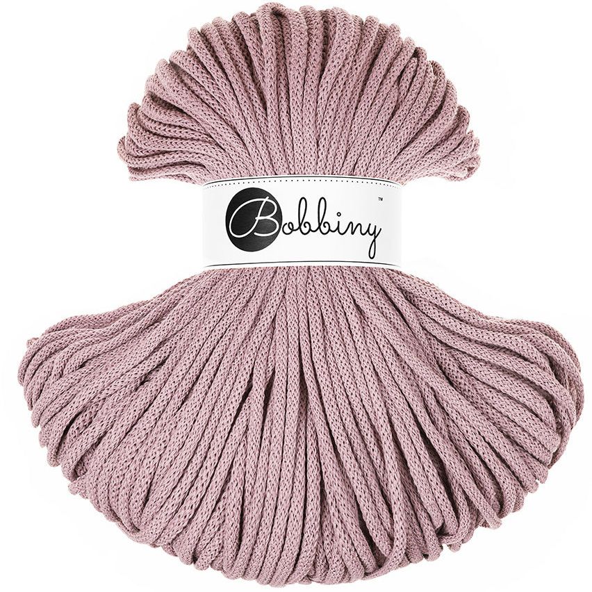 Bobbiny PREMIUM Flechtkordel 5mm geflochten Mauve 100m - mahina