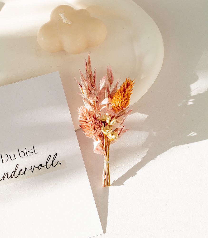 Mini Bouquet aus Trockenblumen, verschiedene Farben - mahina