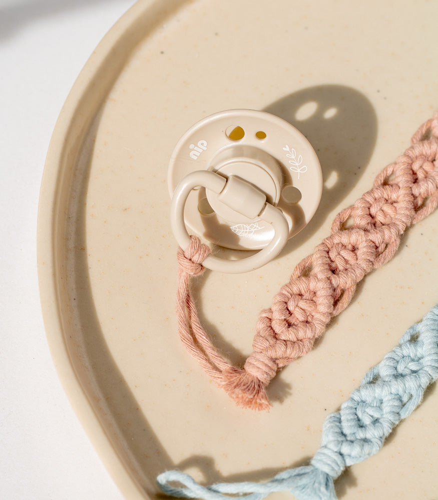 Handgemachtes Makramee Babyset "Classic" personalisierbar - mahina