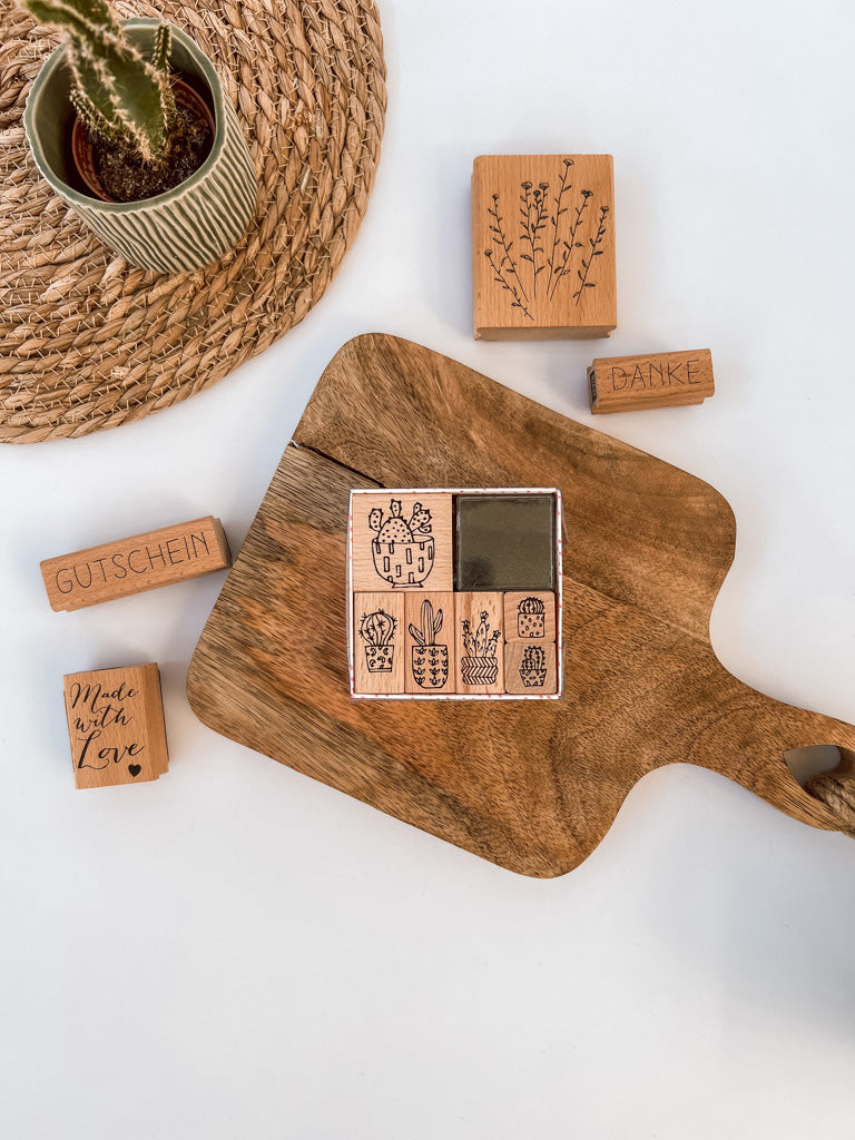 Paper Poetry Stempelset "Hygge Cactus" 7teilig - mahina