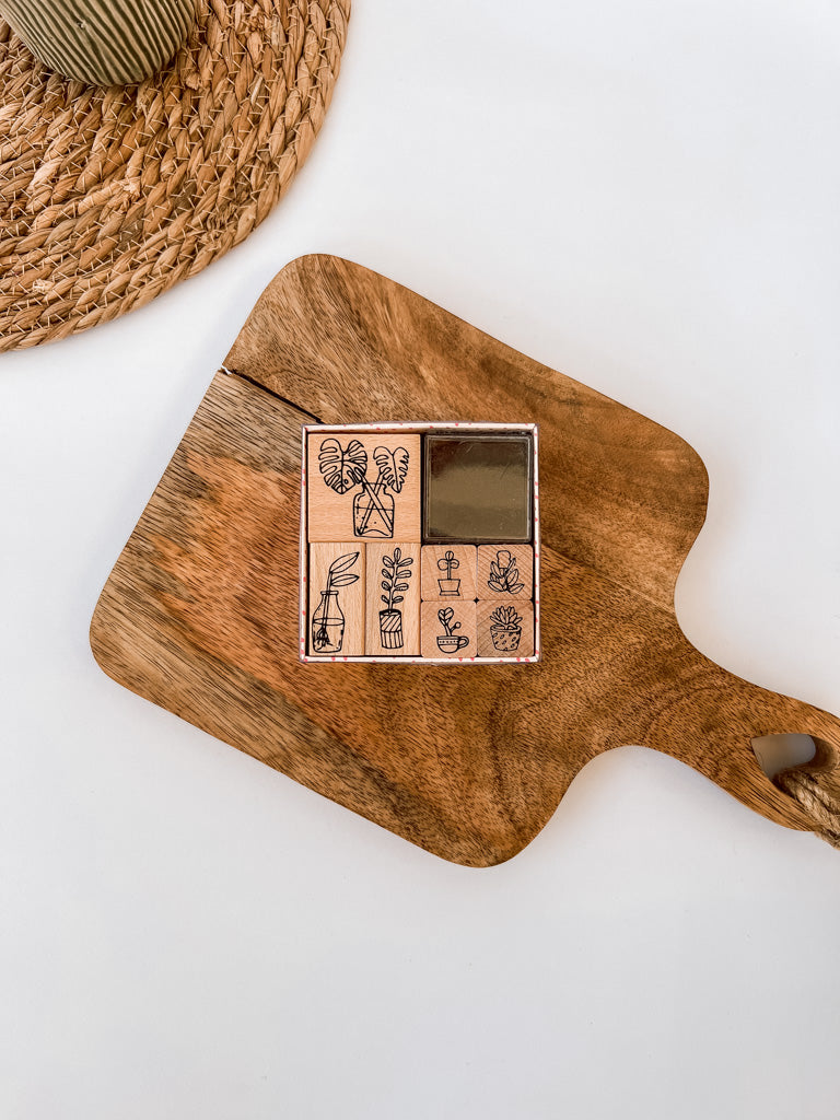 Paper Poetry Stempelset "Hygge Plants" 8teilig - mahina