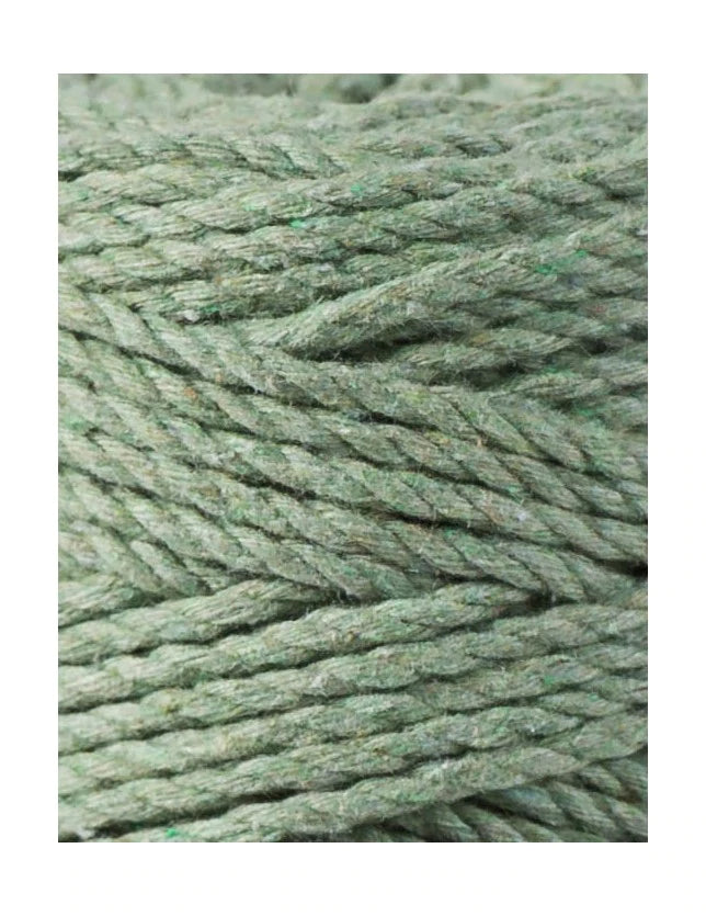 Bobbiny Makramee Garn 1,5mm 3ply Eucalyptus Green 100m - Garne > Baumwollgarne > Bobbiny > 3ply > 1,5mm von mahina