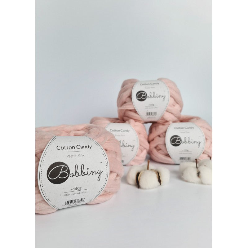 Bobbiny Cotton Candy Pastel Pink 150g, 1 Stk. - MAHINA