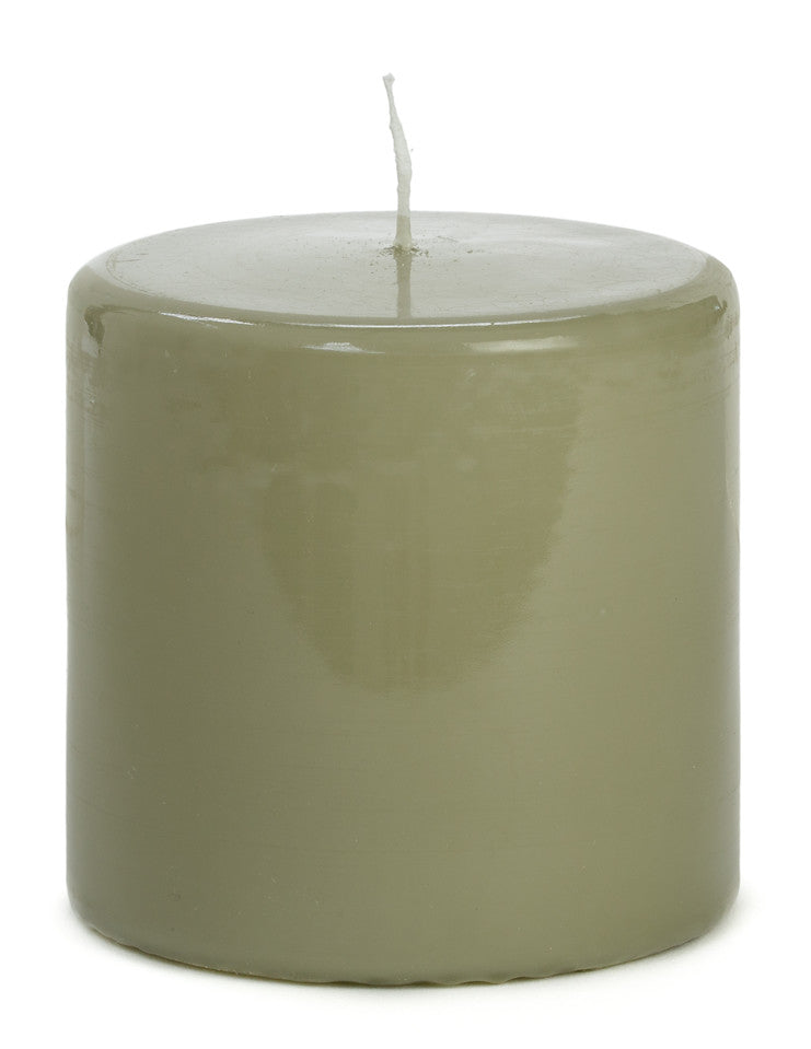 Kerze "Glasiert" in verschiedenen Farben/Größen - mahina