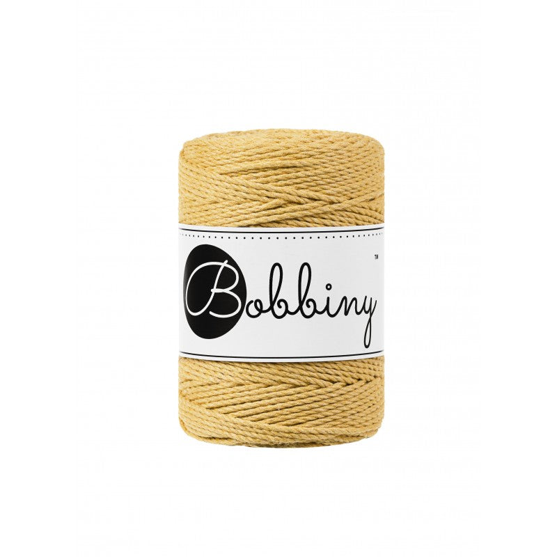 Bobbiny Makramee Garn 1,5mm 3ply Honey 100m - MAHINA